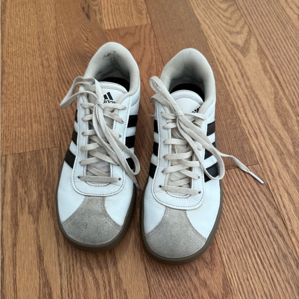 Adidas White and Gray Casual Shoes